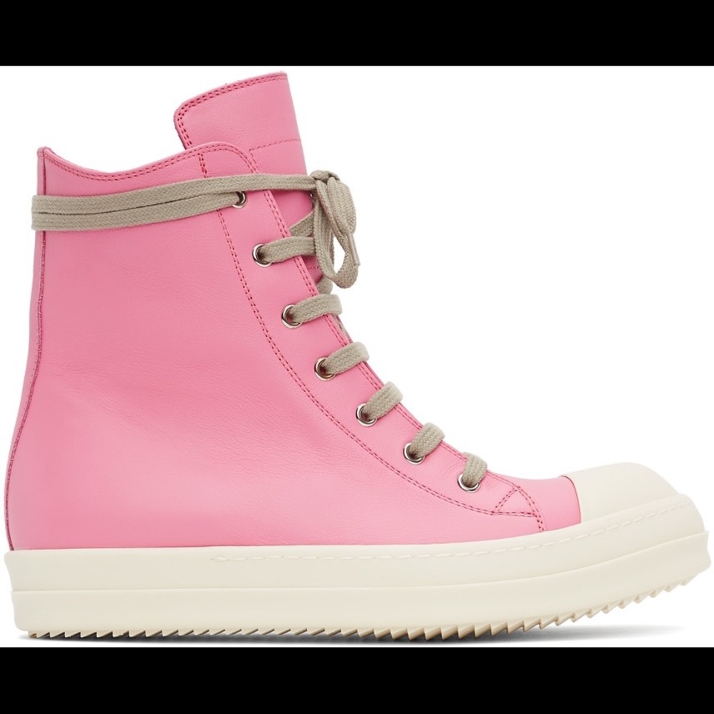 COPY - RICK OWENS SS21 RAMONES SNEAKER US9 womens POP PINK